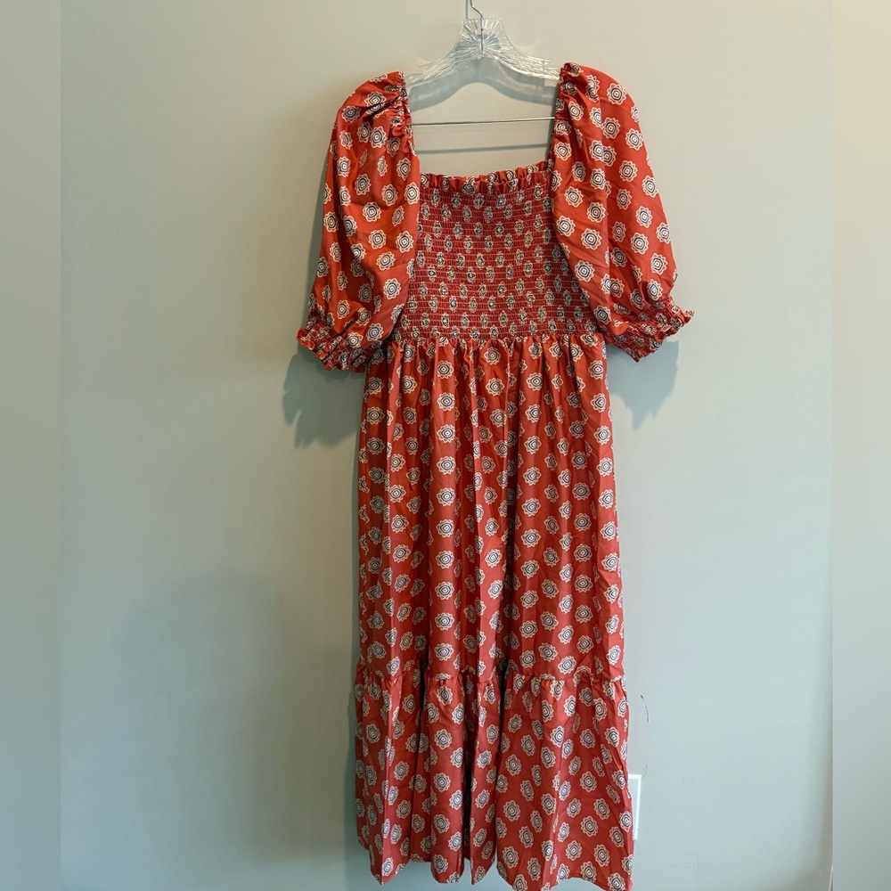 Mosaic Print Maxi Dress